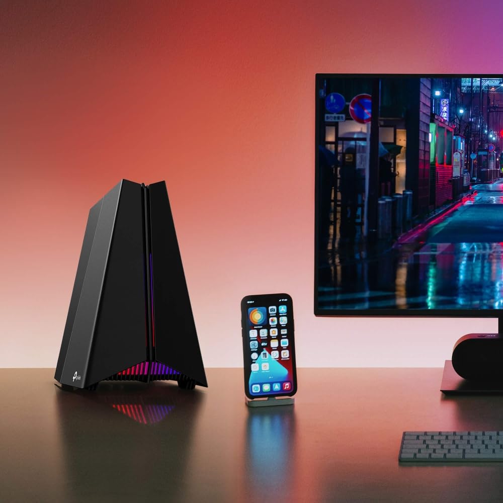 TP-LINK BE9300 Tri-Band Wi-Fi 7 Gaming Router 574Mbps at 2.4GHz + 2882Mbps at 5GHz + 5764Mbps at 6GHz 4x Internal Antennas
