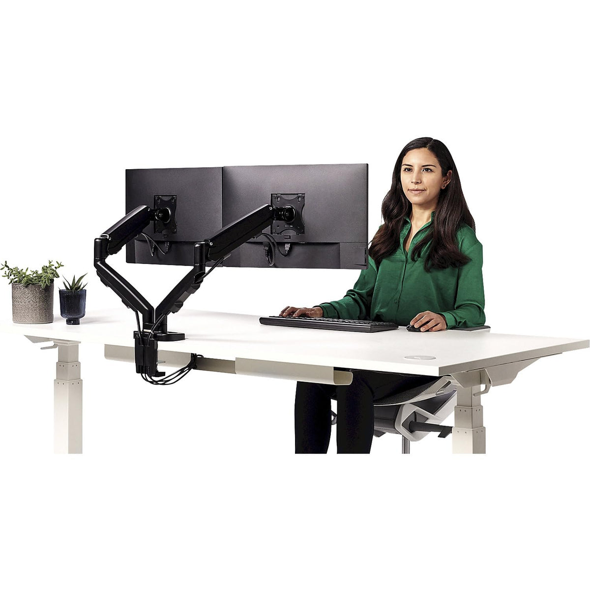 FELLOWES BRAS ARTICULE DOUBLE ECRAN EPPADUAL NOIR compatible jusqu’à 39 POUCES