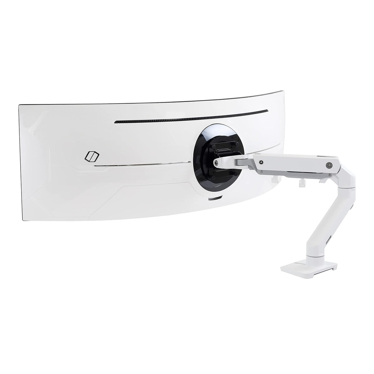 HX Desk Monitor Arm+HD Pivot White
