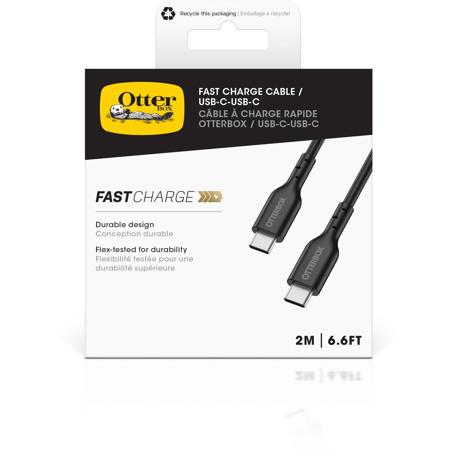 OtterBoxStandardCableUSBCC2MUSBPDBLK