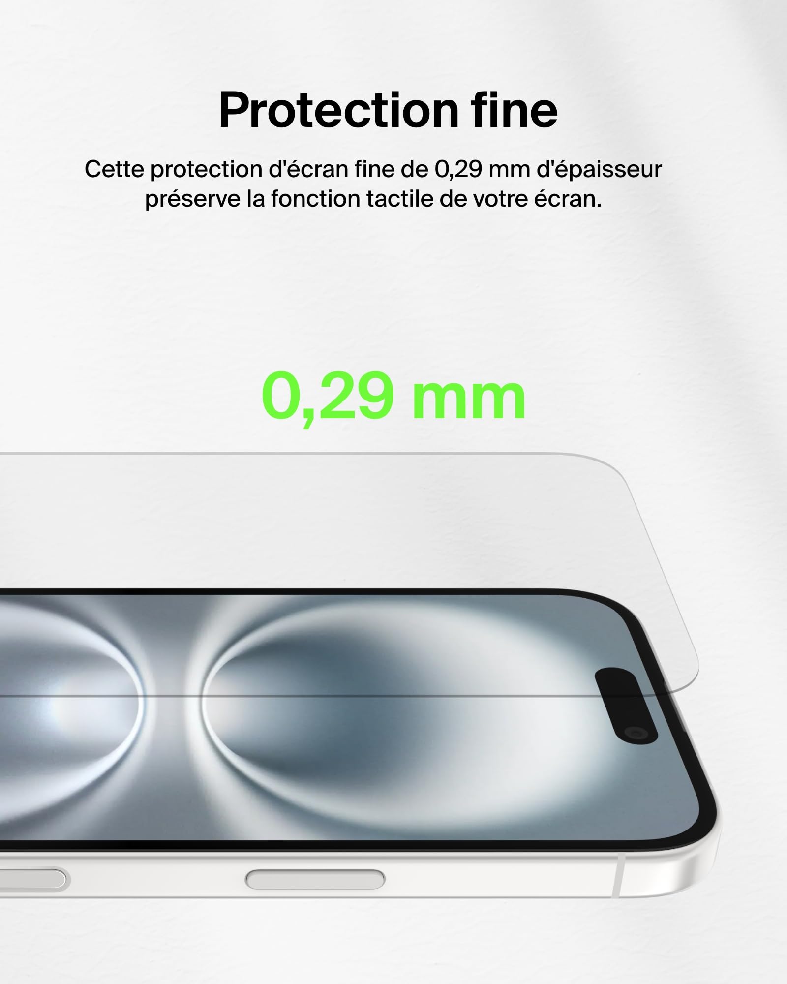 BELKIN ScreenForce Pro UltraGlass2 AM Screen Protector - iPhone 16/15/14 Pro
