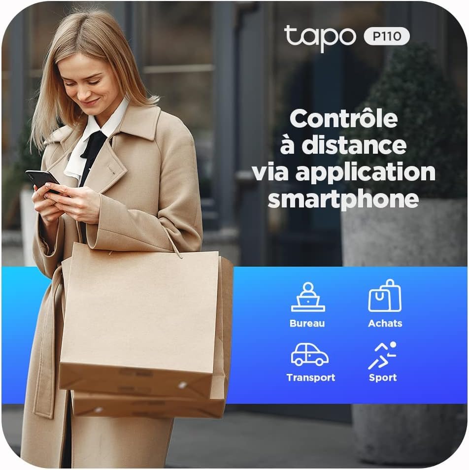 TP-LINK TAPO P110 Mini Smart Wi-Fi Socket Energy Monitoring Replace the EOL model HS110