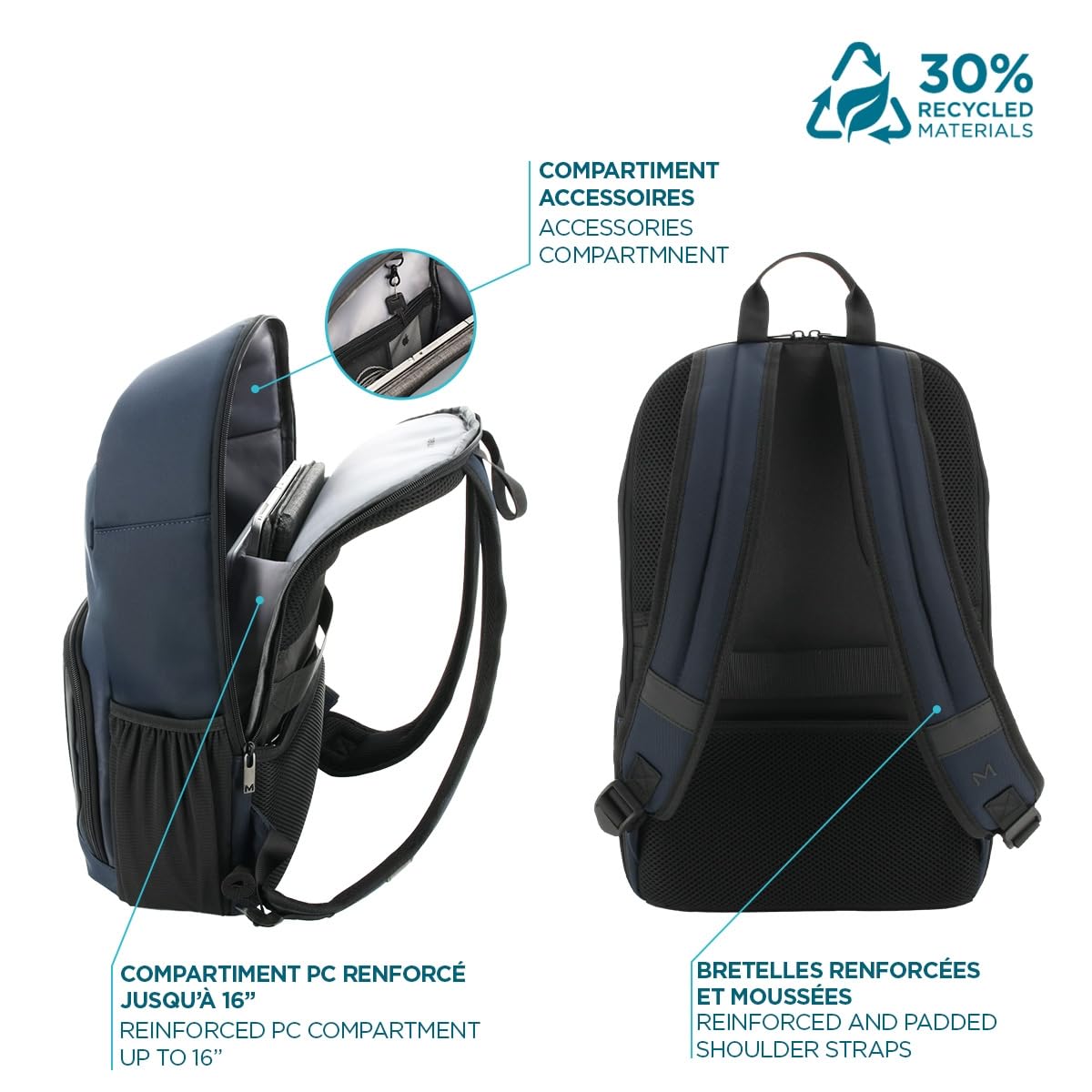 Executive 4 Backpack 14-16' 30% RECYCLED