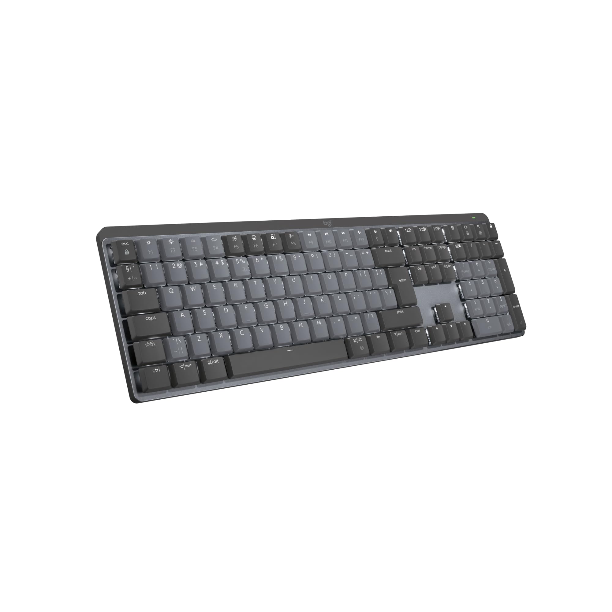 LOGITECH MX Mechanical Wireless Illuminated Performance Keyboard - GRAPHITE - (US) INTL - 2.4GHZ/BT - N/A - EMEA - TACTILE