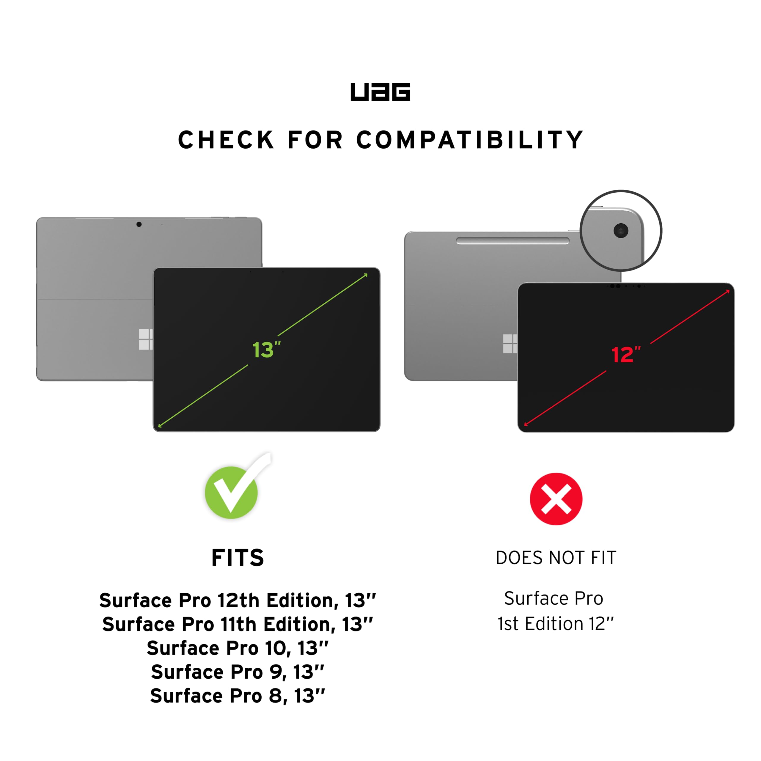 UAG CASE METRO FOR SURFACE PRO 9 BLACK