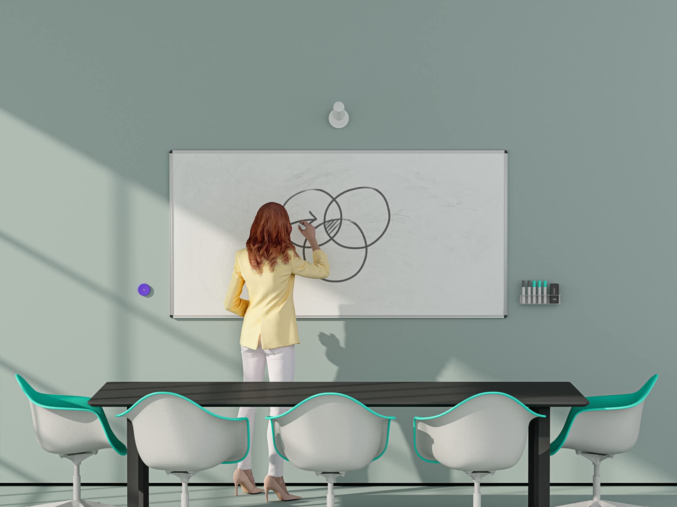 LOGITECH Scribe Whiteboard capture camera colour 1080p