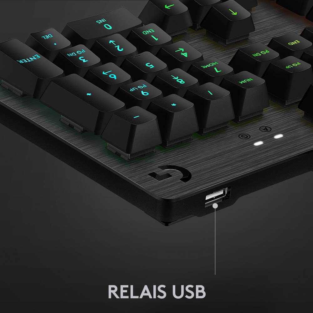 LOGITECH G513 Carbon Lightsync RGB Mechanical Gaming Keyboard GX Brown Carbon FRA Central