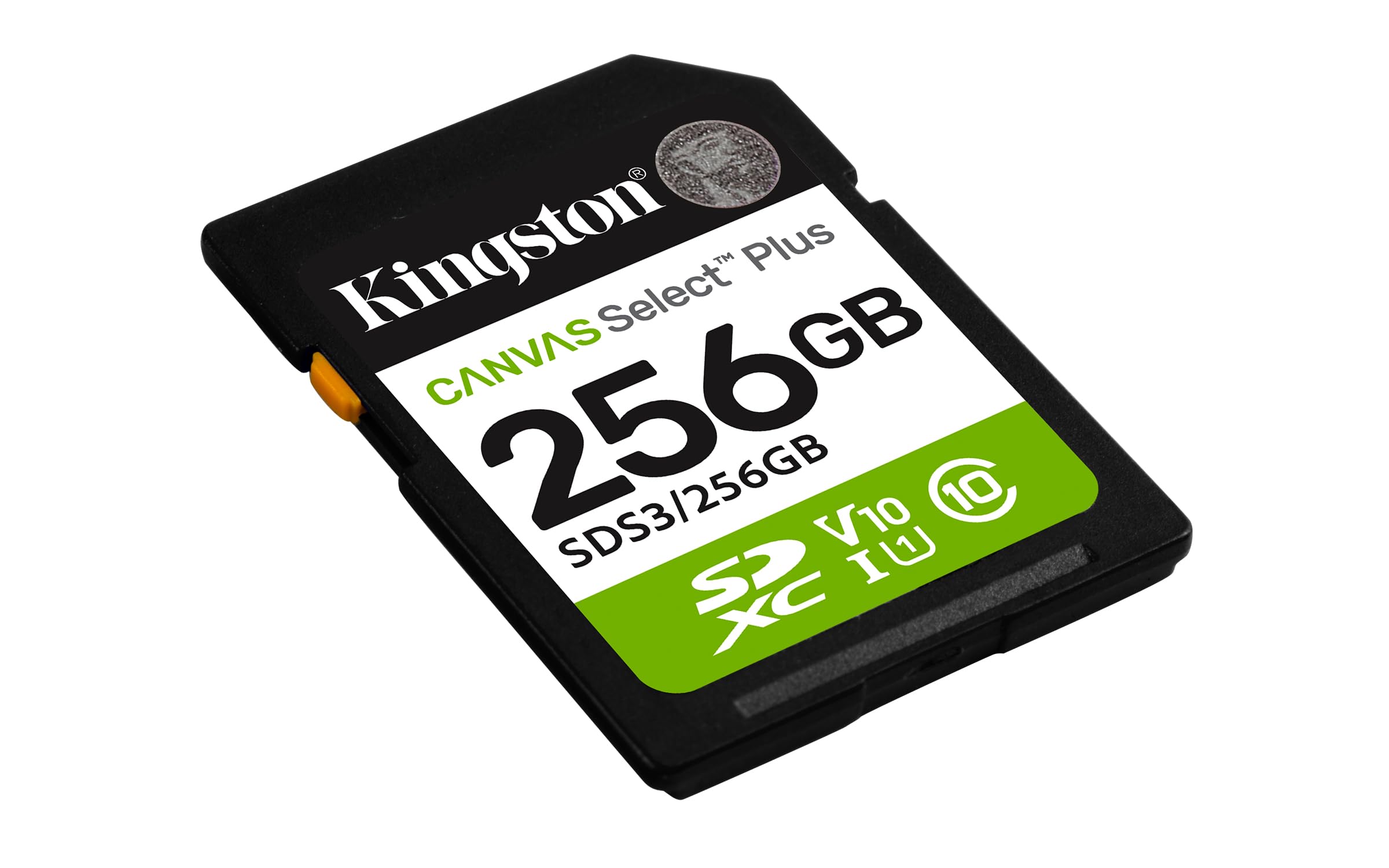 KINGSTON Canvas Select Plus Carte mémoire SDXC 256Go Gen3 150MB/s C10 UHS-I U3 V30