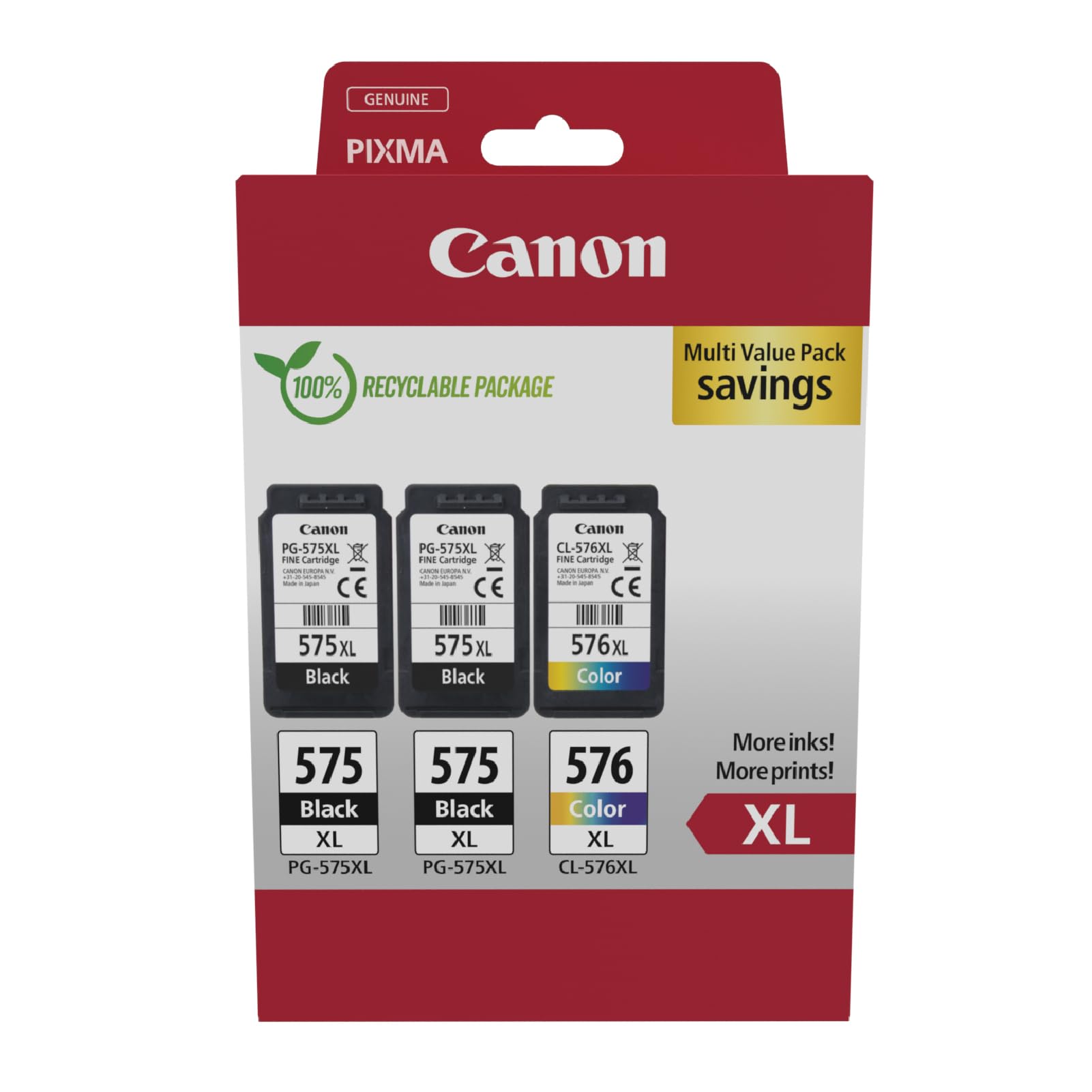 CANON PG-575XLx2/CL-576XL Ink Cartridge MULTI