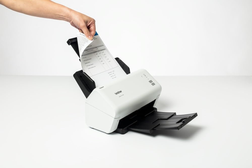 BROTHER ADS-4100 Document scanner Dual CIS Duplex A4 600dpix600dpi 35ppm mono 35ppm colour ADF 60sheets 5250scans USB