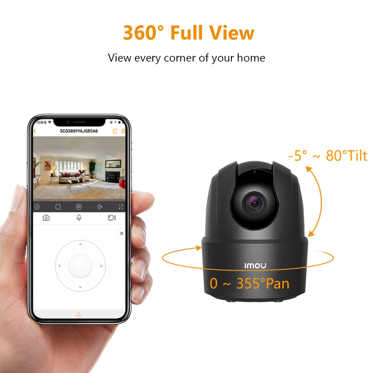 Imou Ranger Mini 5MP (3K) Dôme Caméra de sécurité IP Intérieure 2688 x 1664 pixels Plafond/mur