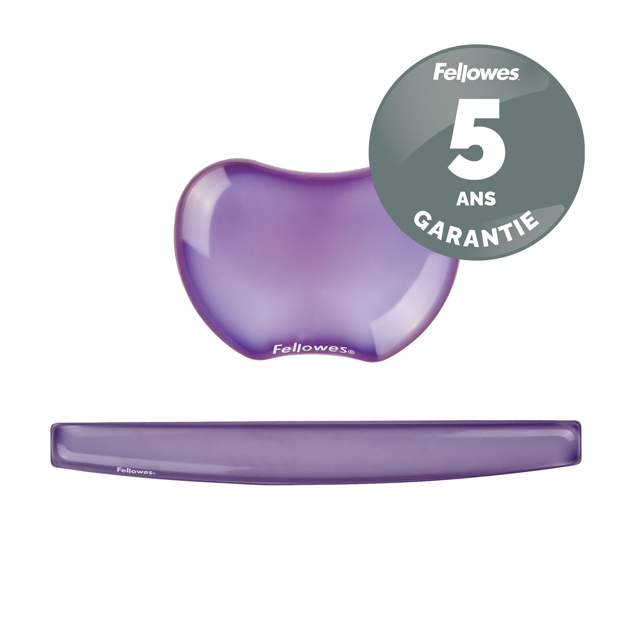 FELLOWES repose-poignets gel crystal - lilas