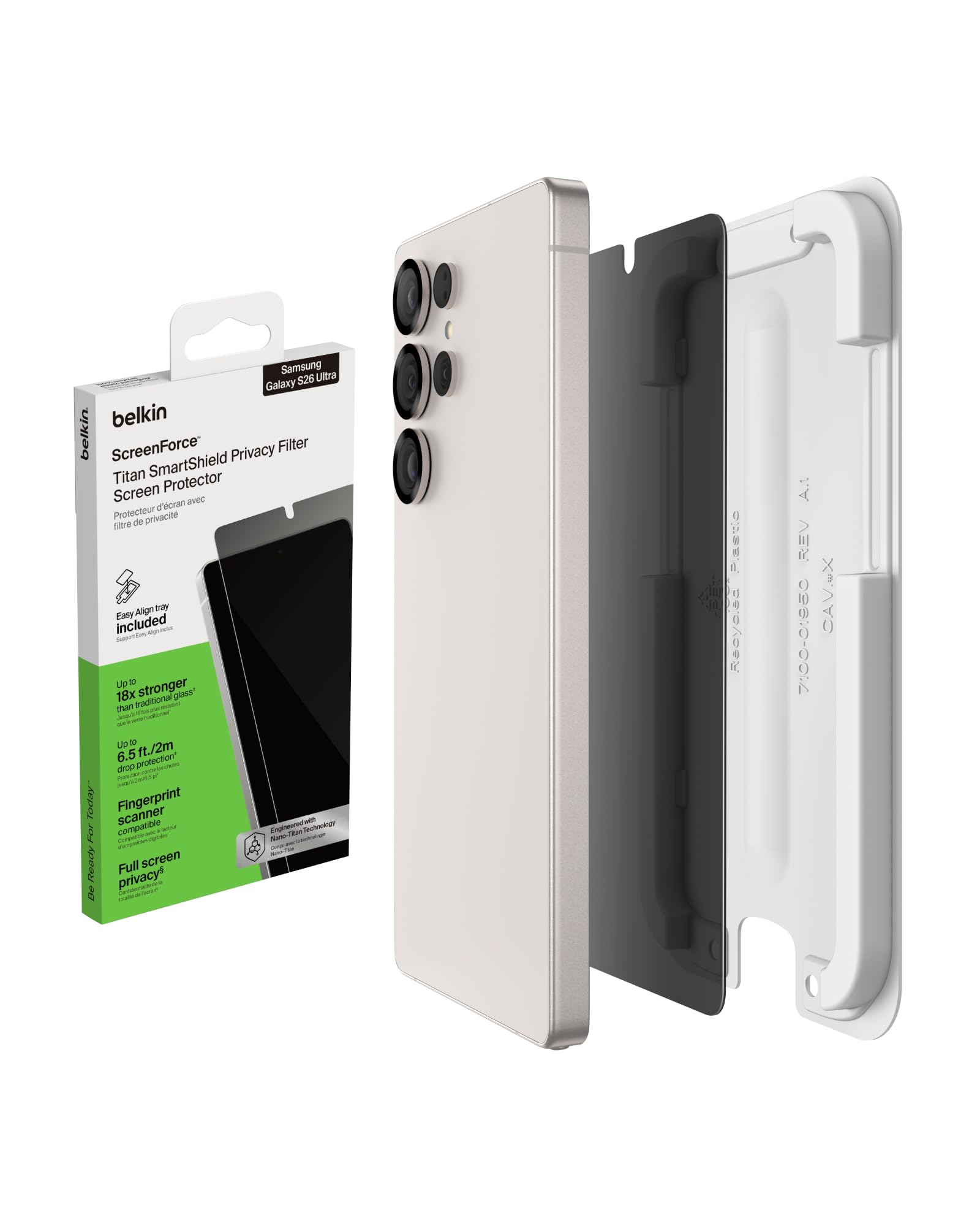 GLASS FD EZTRAY D3 RECYCLED GLASS PRIVAC