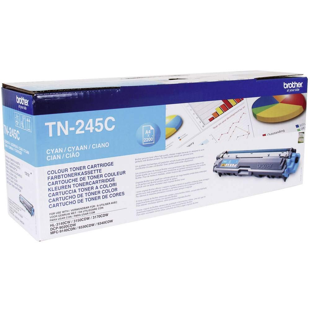 BROTHER TN245C HL-3140CW/3150CDW/3170CDW cartouche de toner cyan haute capacité 2.200 pages pack de 1