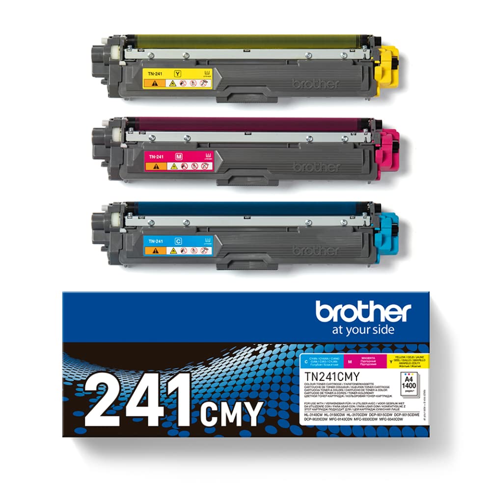 BROTHER TN241C/M/Y rainbow pack multi pack toners C/M/Y 1400pages/cartridge