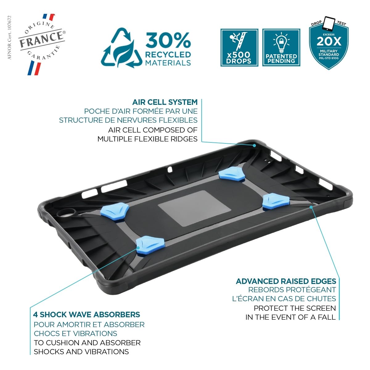 PROTECH-Case+kickstand+handstrap for iPa