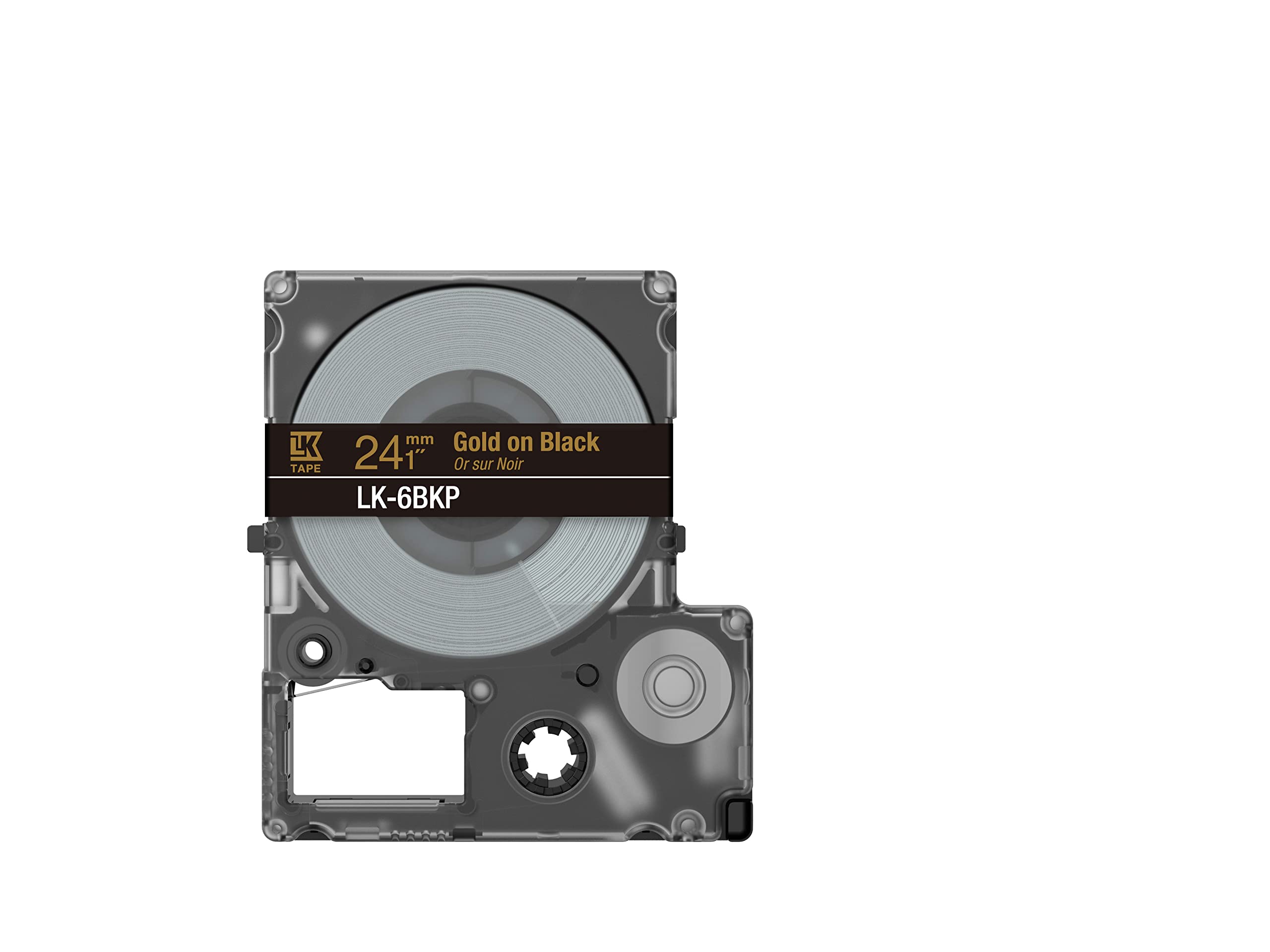 EPSON Metallic Tape Black/Gold 24mm 9m LK-6BKP