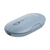 TRUST Souris sans fil PUCK Ultra-plate rechargeable - Bleue
