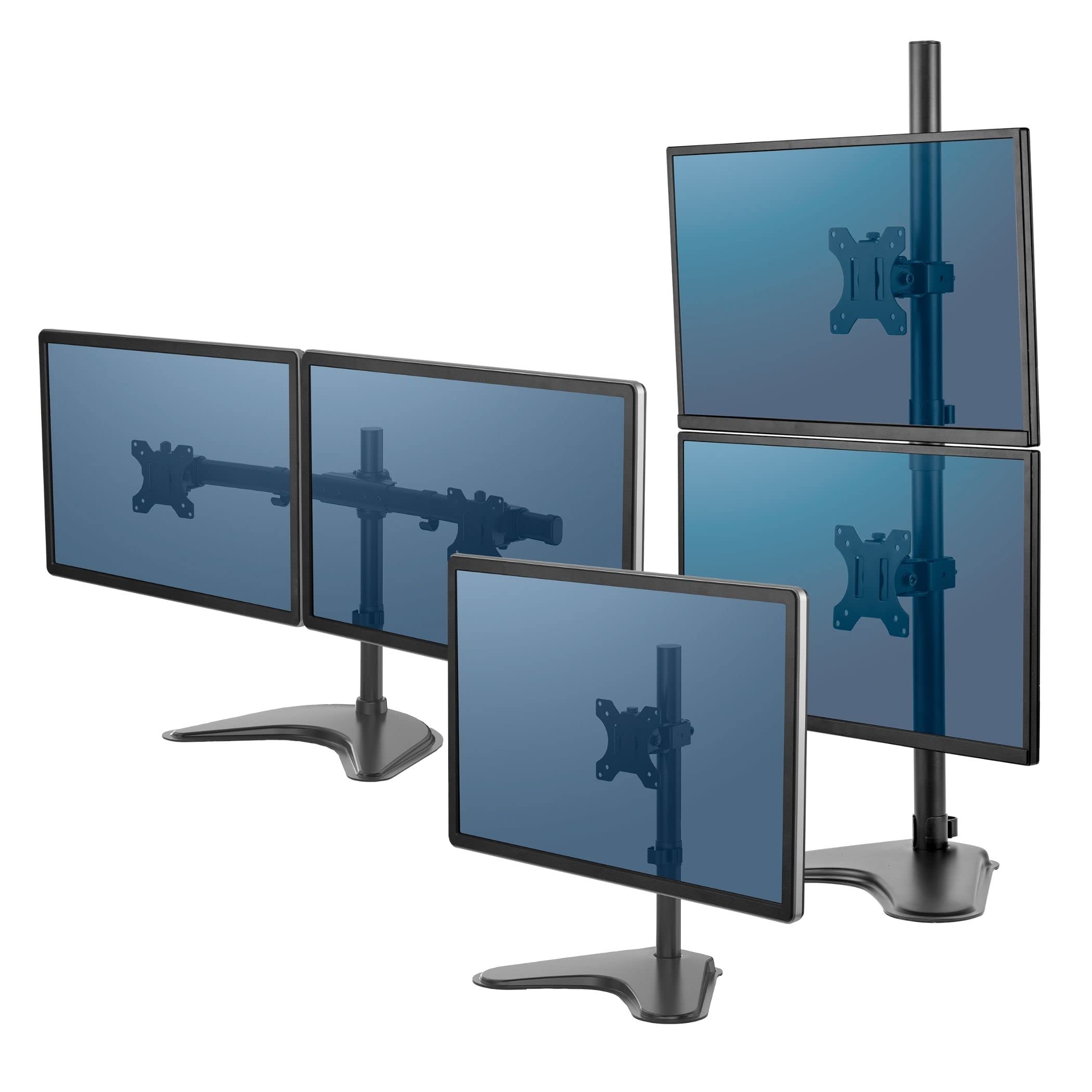 FELLOWES Bras de moniteur simple debout de série professionnelle