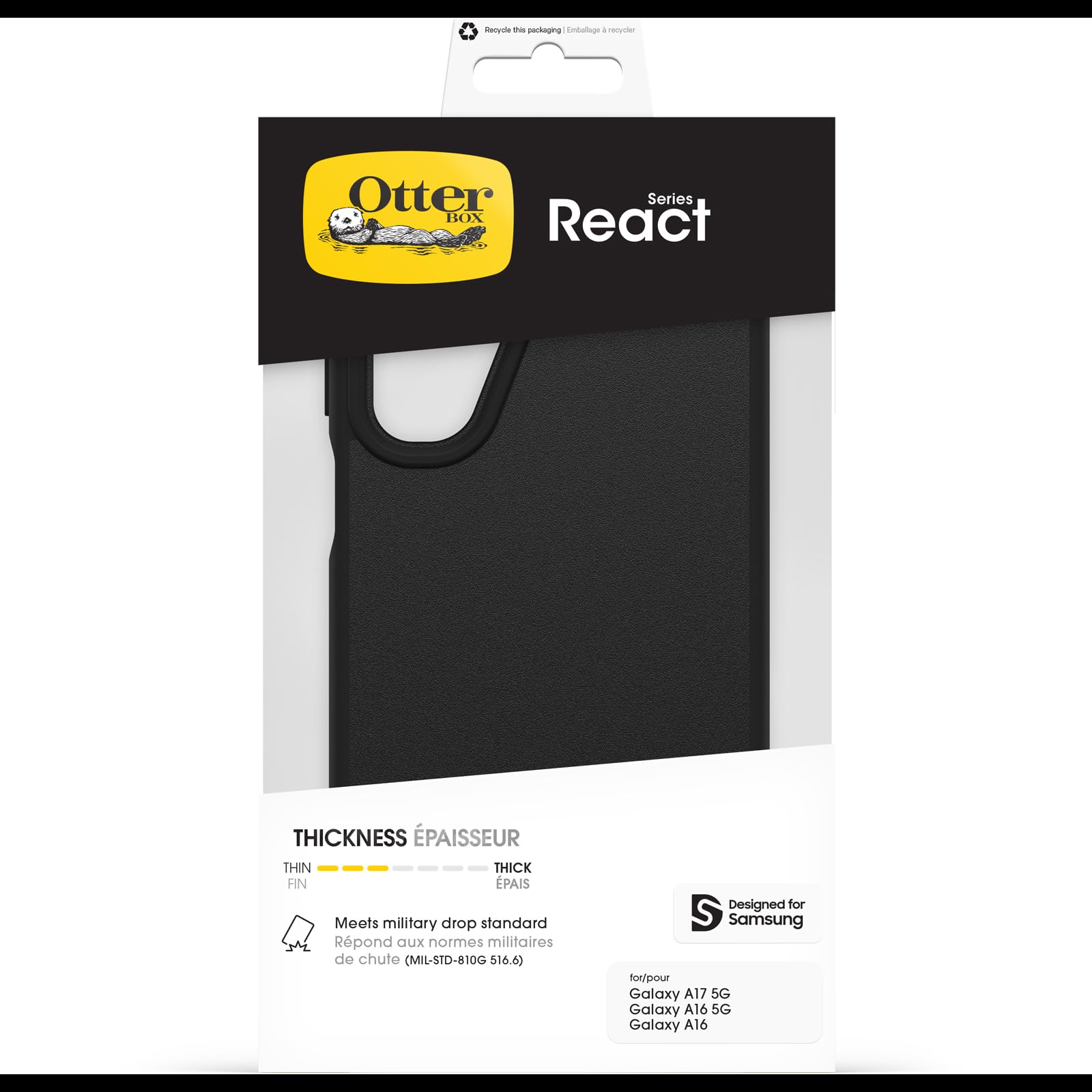 React Galaxy A17/A17 5G/A16/A16 5G black