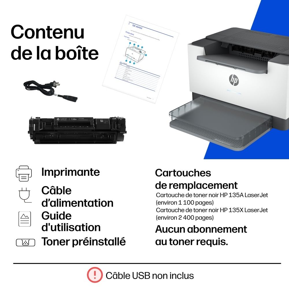HP LaserJet M209dw Printer Mono B/W Duplex laser A4 600x600dpi 29ppm capacity: 150 sheets USB 2.0 LAN Wi-Fi Bluetooth LE