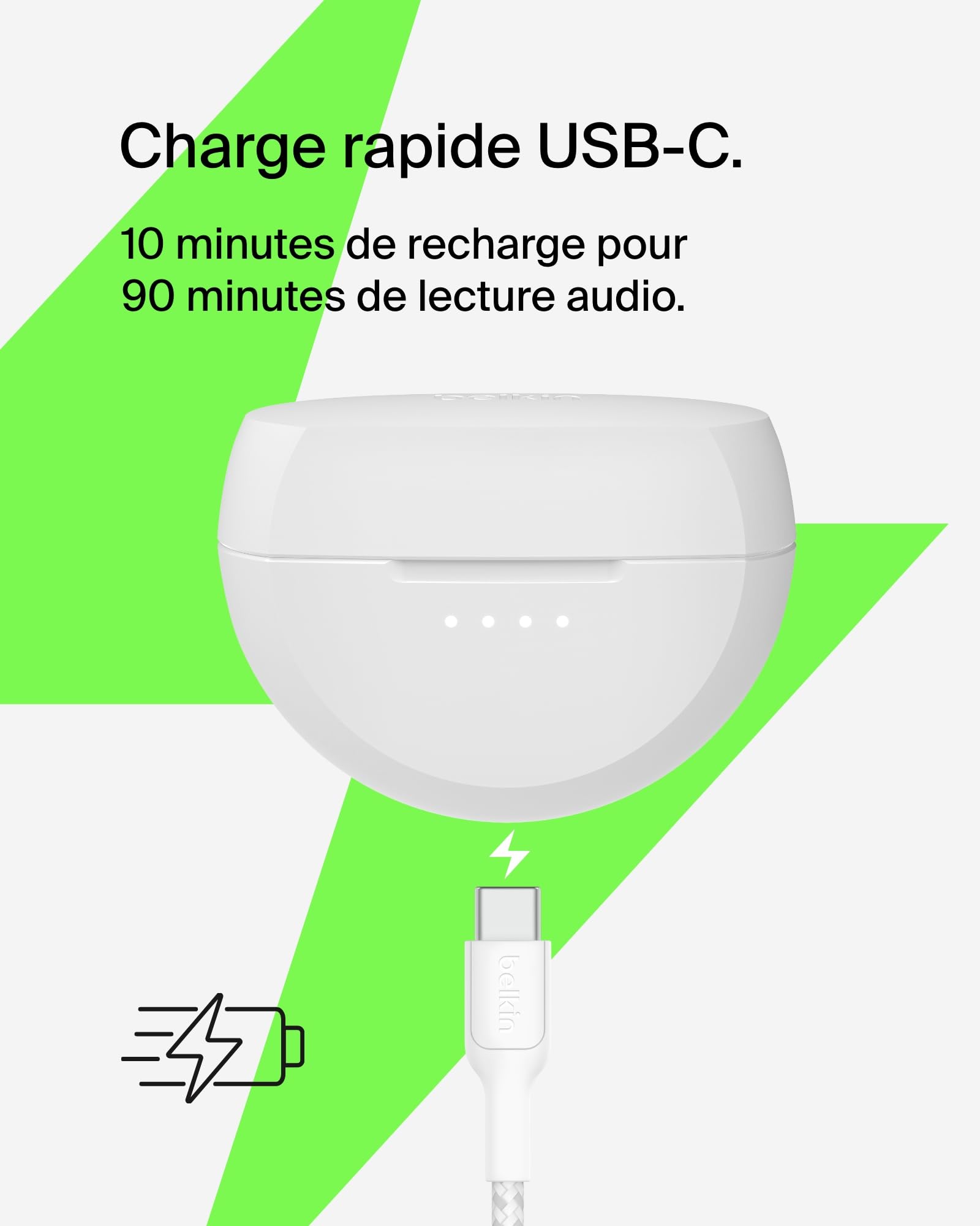 BELKIN SOUNDFORM RHYTHM True Wireless Earbuds White