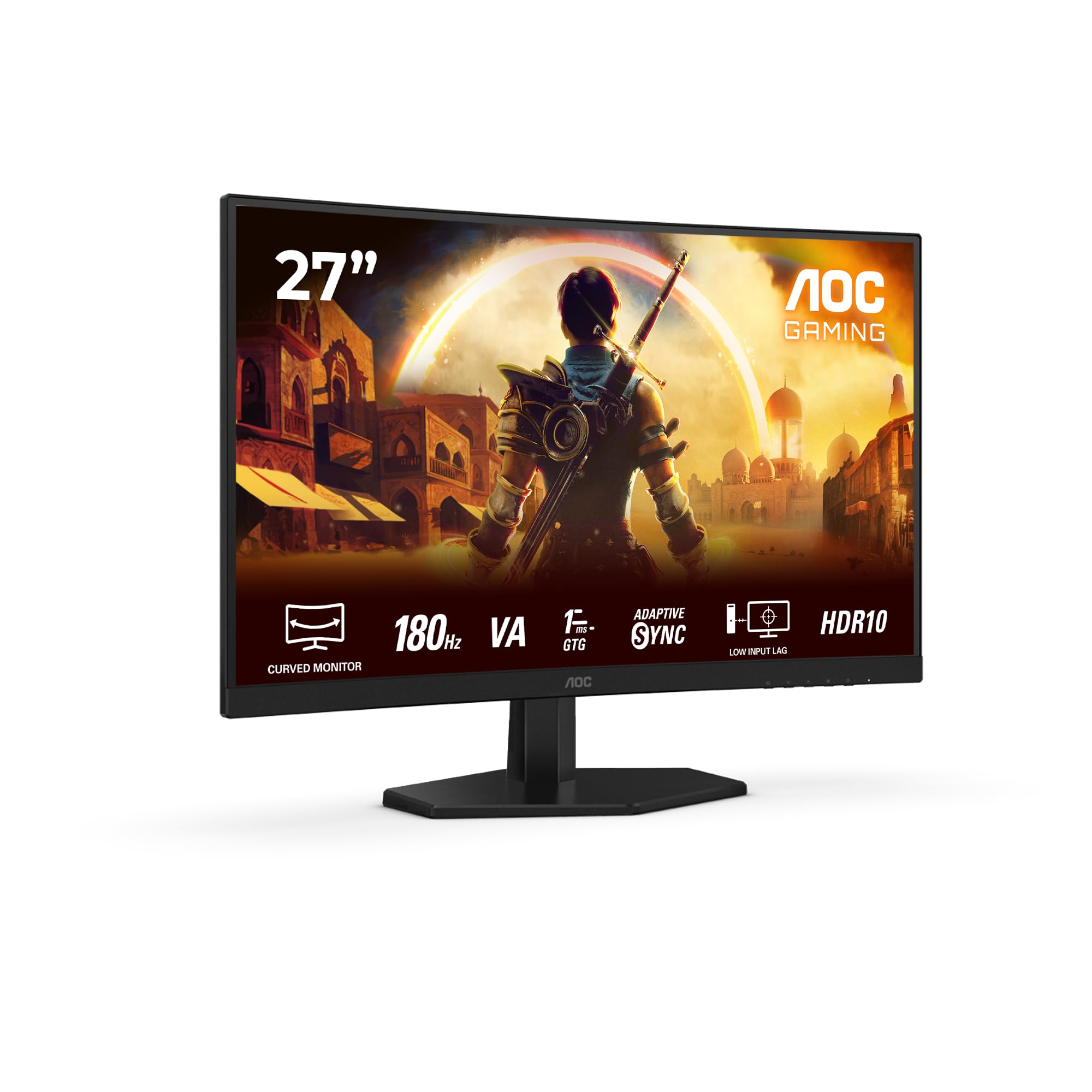 AOC C27G42E 27p Curved Fast VA 180Hz 1ms 300cd/m2 HDMI 2.0x2 DP1.4 Speakers