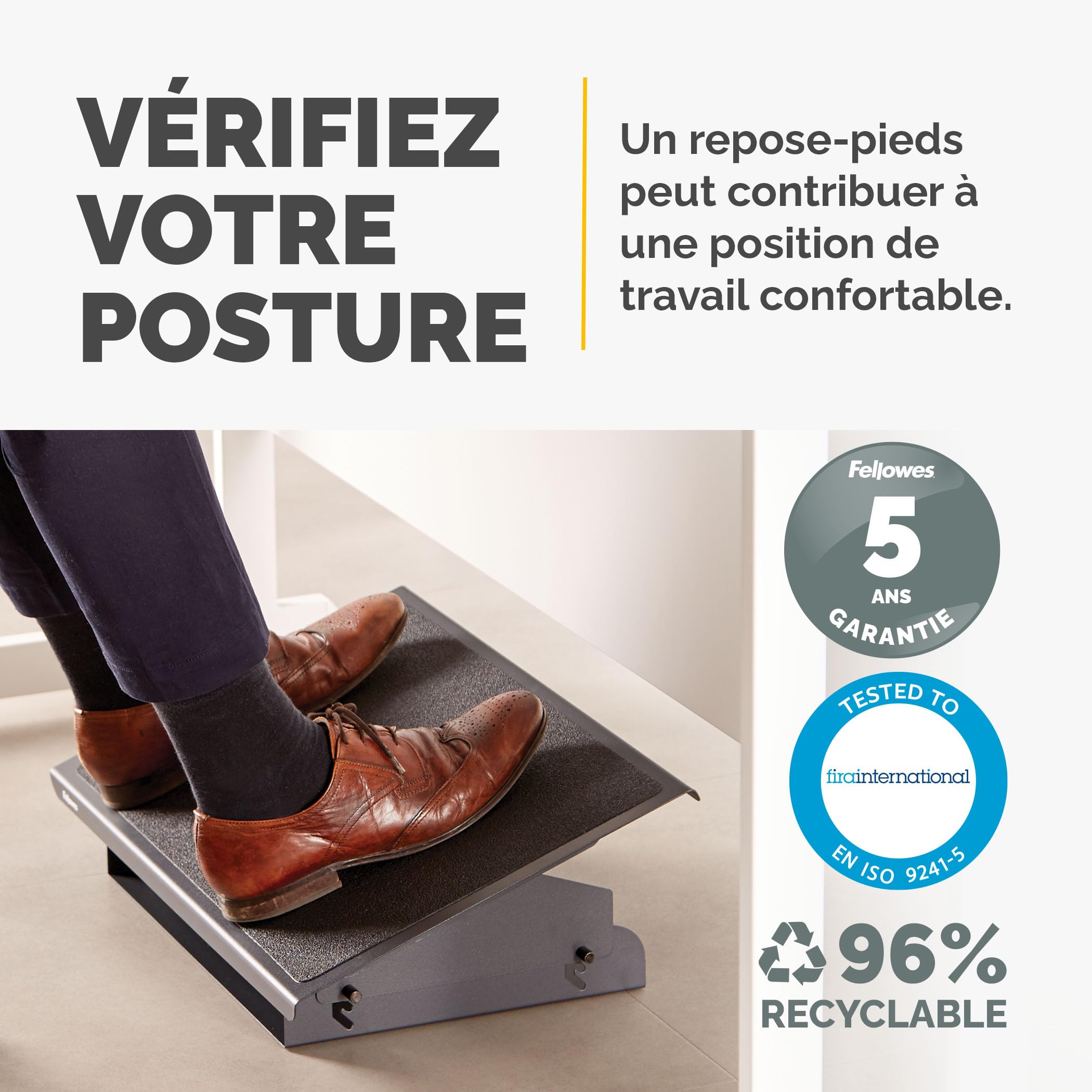 FELLOWES REPOSE-PIEDS ROBUSTE PRO SERIES
