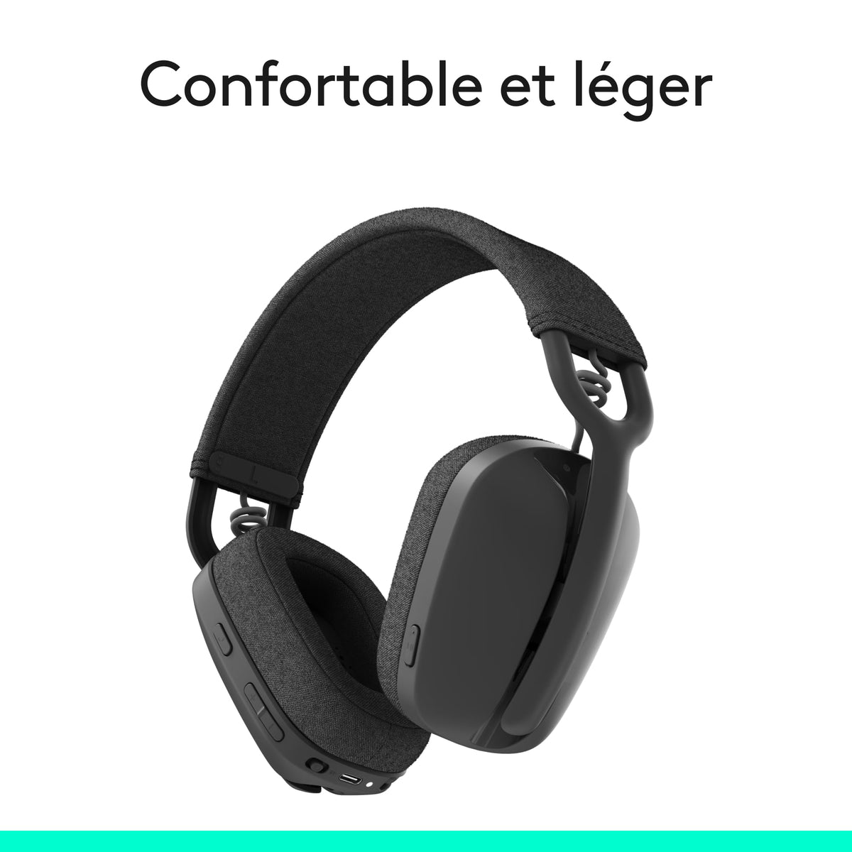 LOGITECH Zone Vibe 100 Headset full size Bluetooth wireless graphite