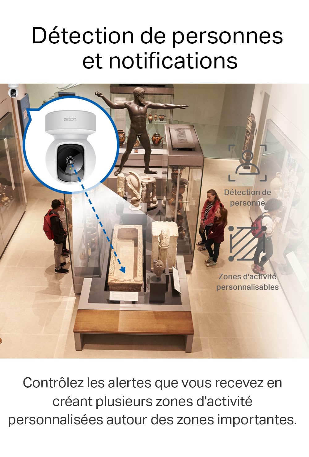 TP-LINK TAPO C212 Pan/Tilt Home Security Wi-Fi Camera 360/114deg 2K 3MP white