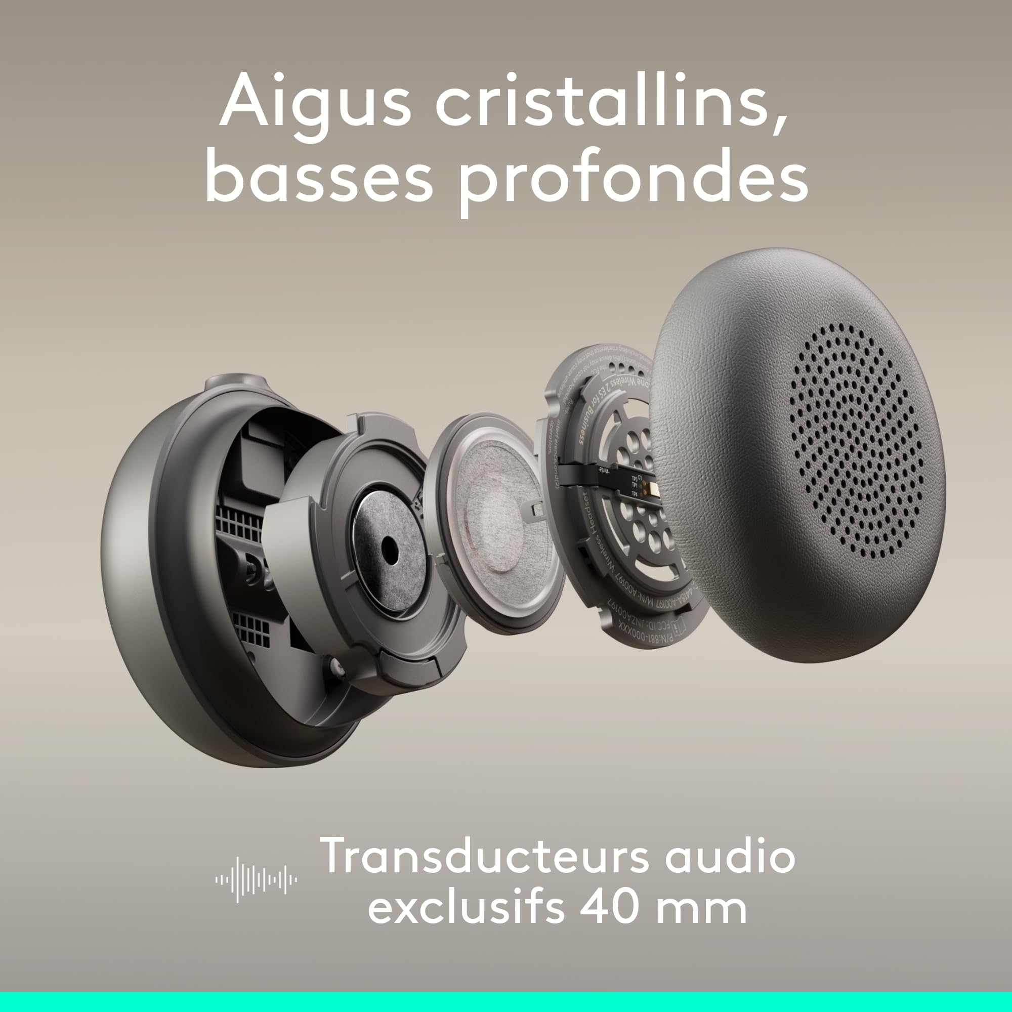 LOGITECH Zone Wireless 2 ES for B - Graphite