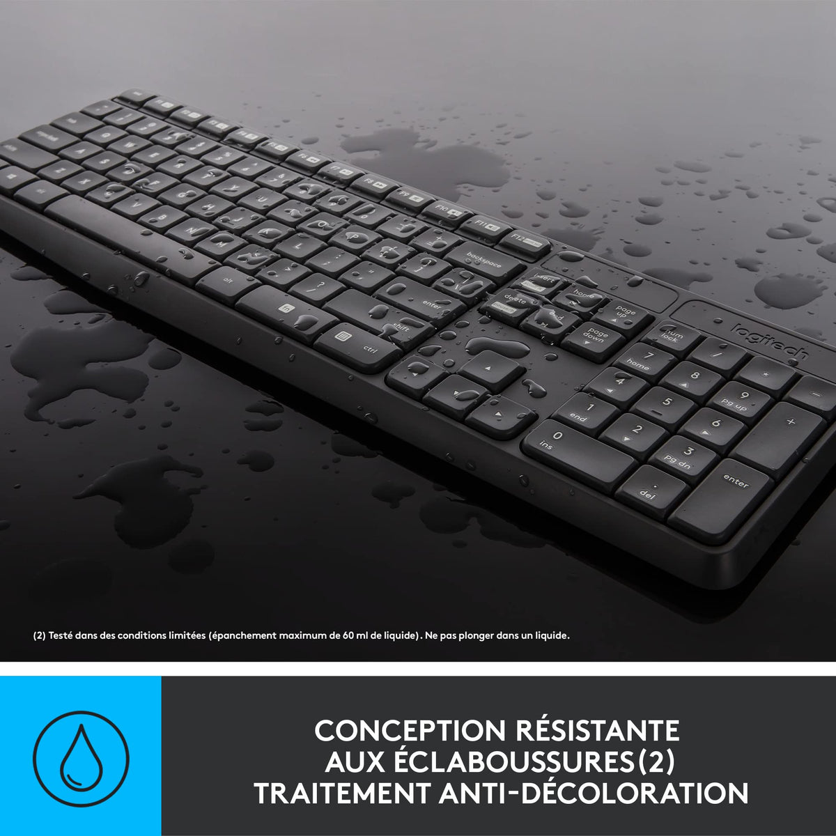 LOGITECH MK235 wireless Keyboard + Mouse Combo Grey FRA