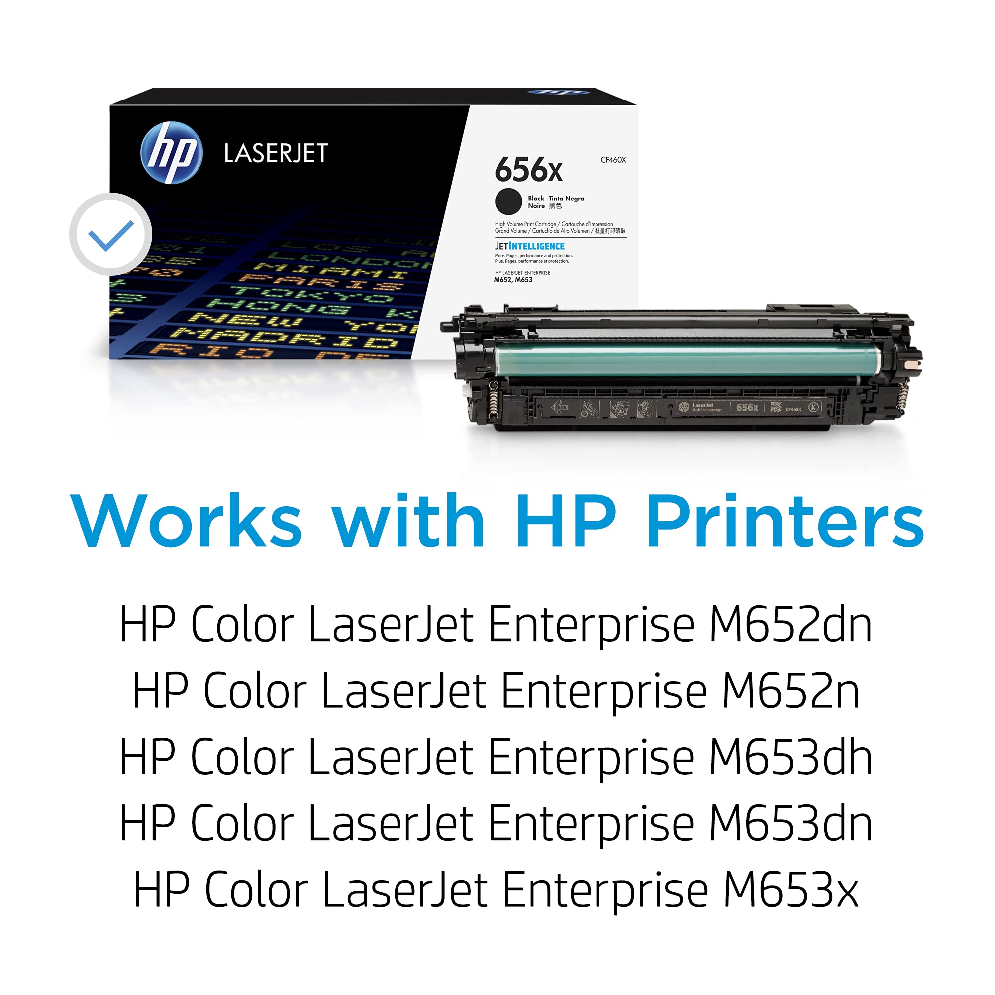 HP 656X original LaserJet Toner cartridge CF460X Black High Yield