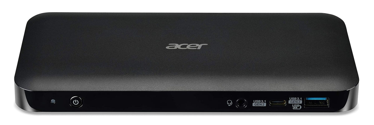ACER USB Type-C Dockingstation III 85W charging Rear 2xDP 1.4++ HDMI 2.0 RJ45 2xUSB 3.1 Gen2 Front 2xUSB 3.1 1xType-C 3.5mm Audio