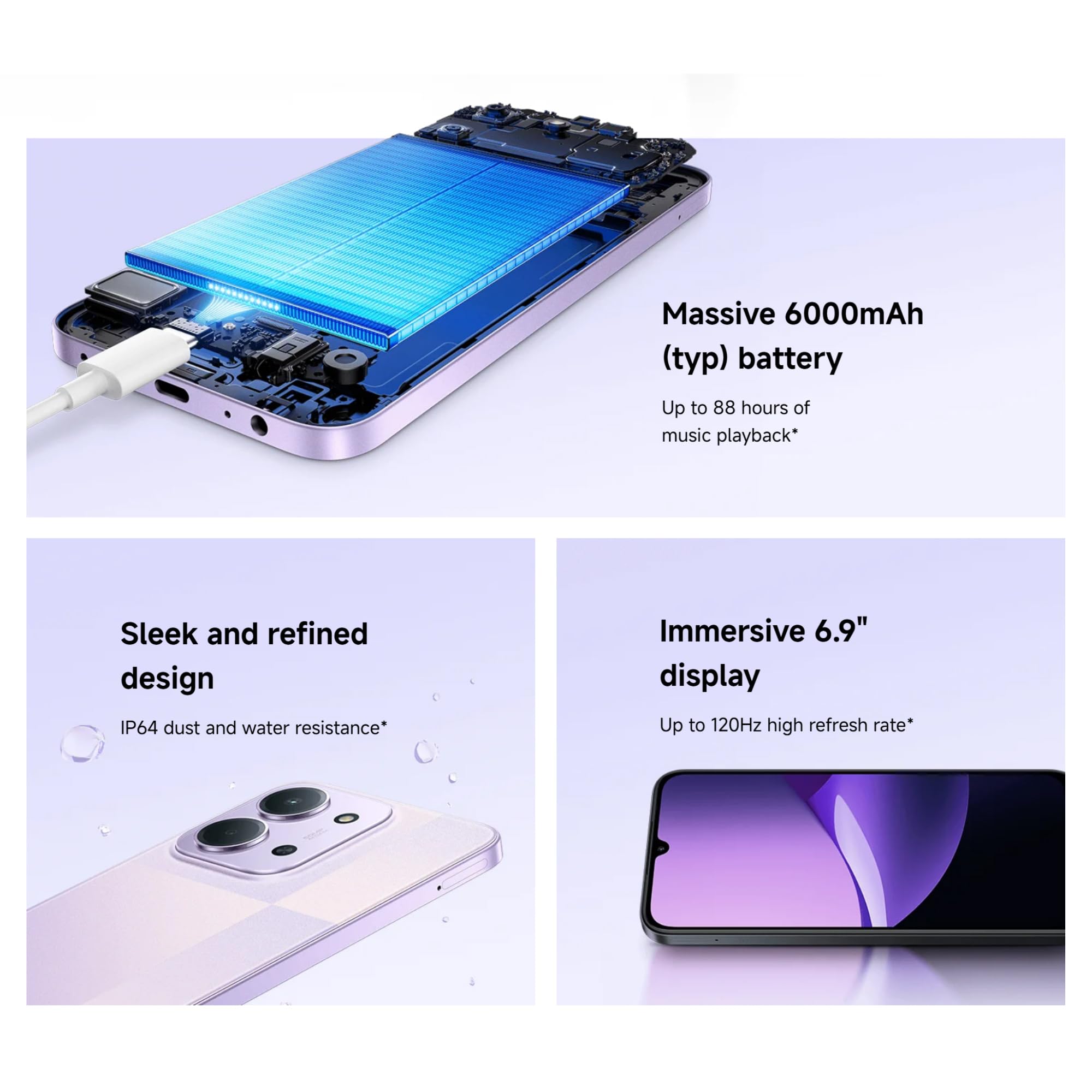 Xiaomi Redmi 15C 5G (6.9'' - 128 Go, 4 Go RAM) Vert