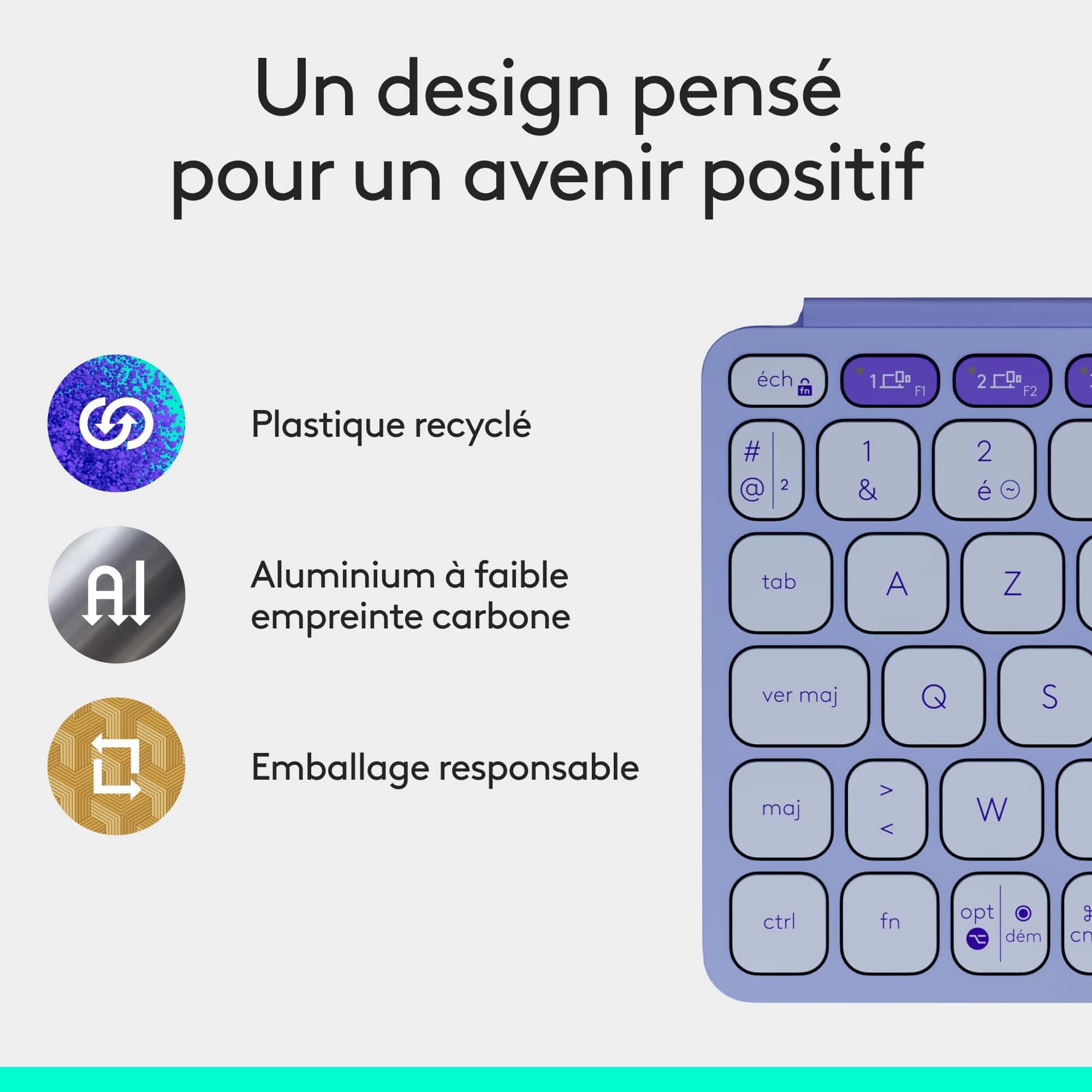 LOGITECH Keys-To-Go 2 - Lilac - WESTMID-511 (FR)