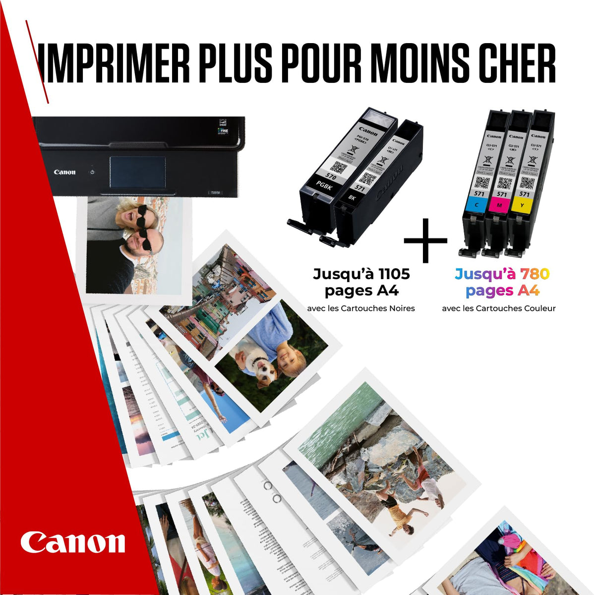 CANON PGI-570/CLI-571 Ink Cartridge PGBK/C/M/Y/BK