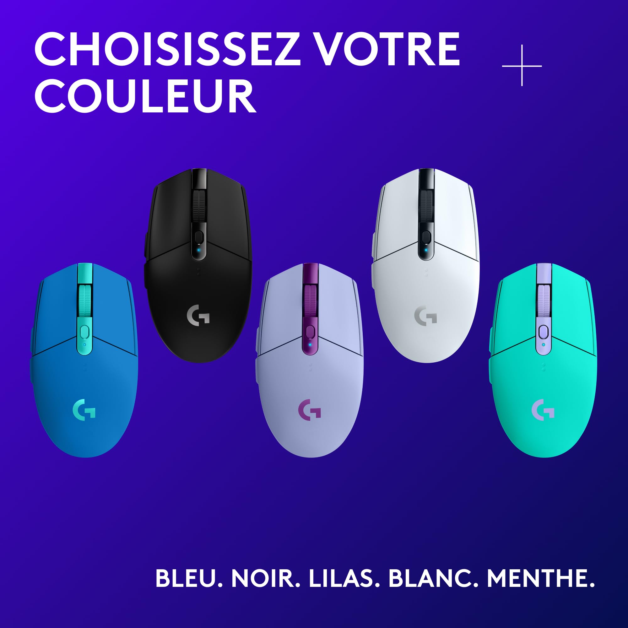 LOGITECH G305 LIGHTSPEED Wireless Gaming Mouse - LILAC - EWR2