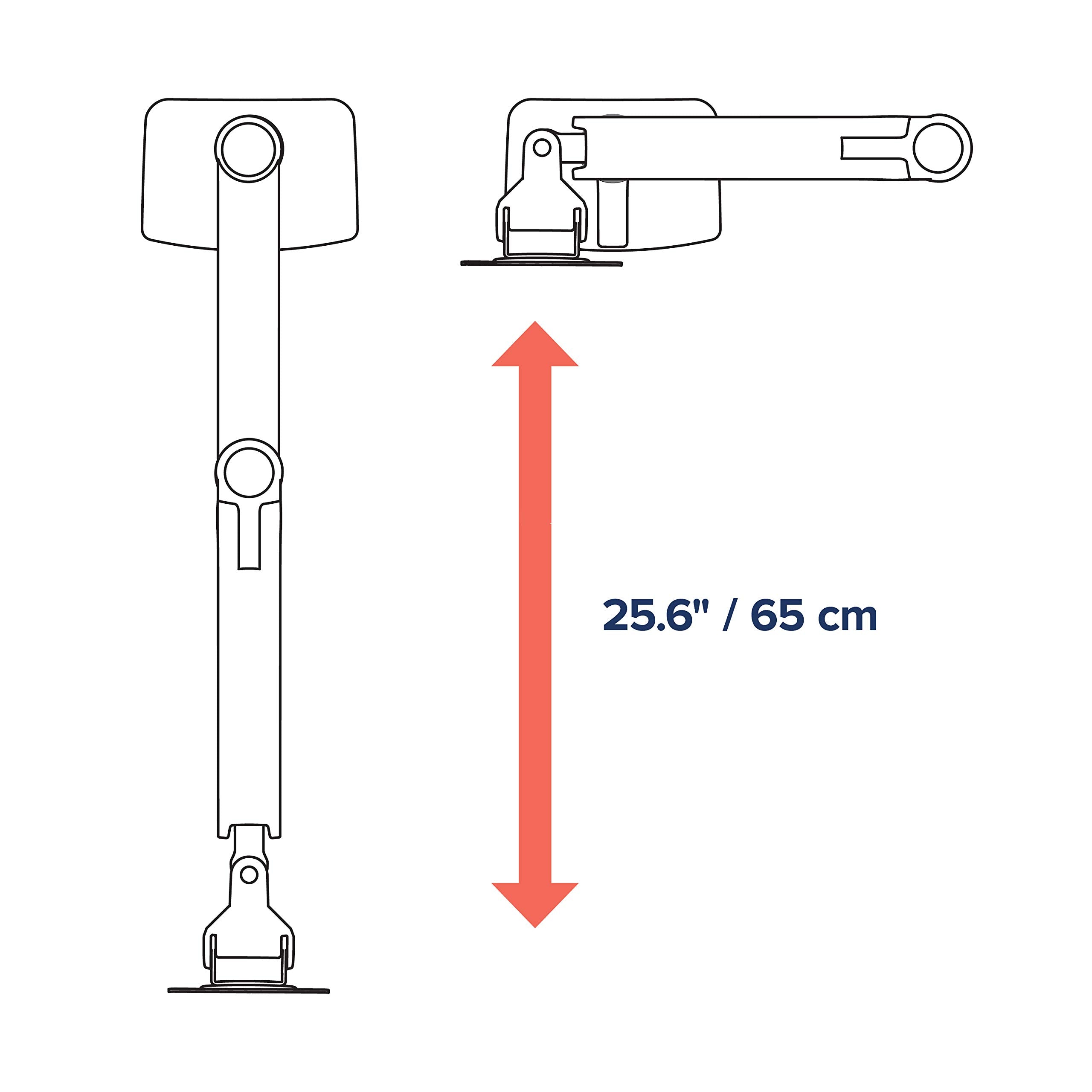 45-492-216/LX dual stacking arm white