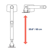 45-492-216/LX dual stacking arm white