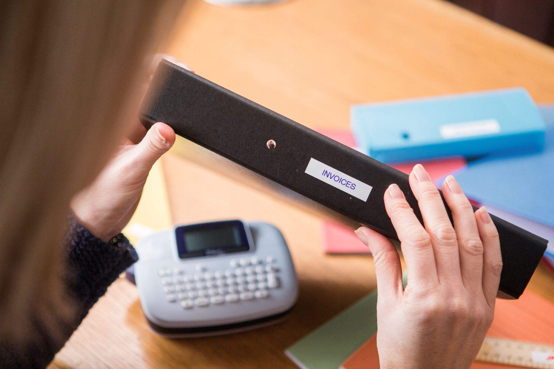 BROTHER P-TOUCH MK-221B noir sur blanc 9mm