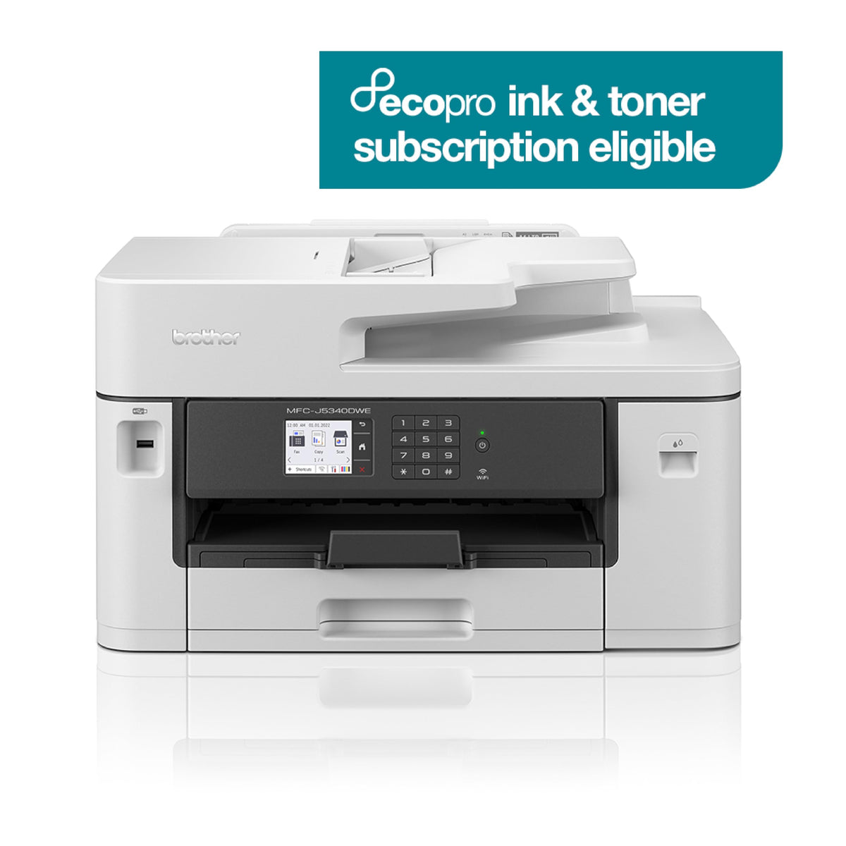 BROTHER MFCJ5340DWE A3 ECOPRO Inkjet Multifunction Printer 4in1 28/21ppm 1200x4800dpi