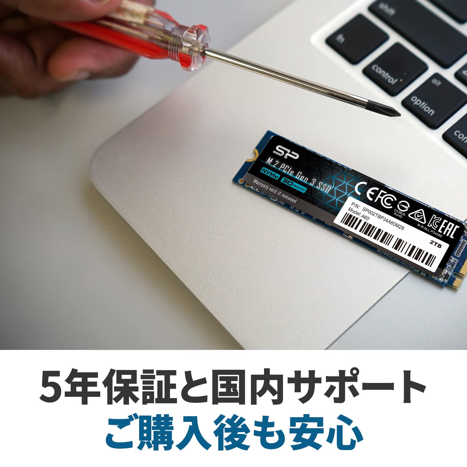 SILICON POWER SSD P34A60 256Go M.2 PCIe Gen3 x4 NVMe 2200/1600 Mo/s