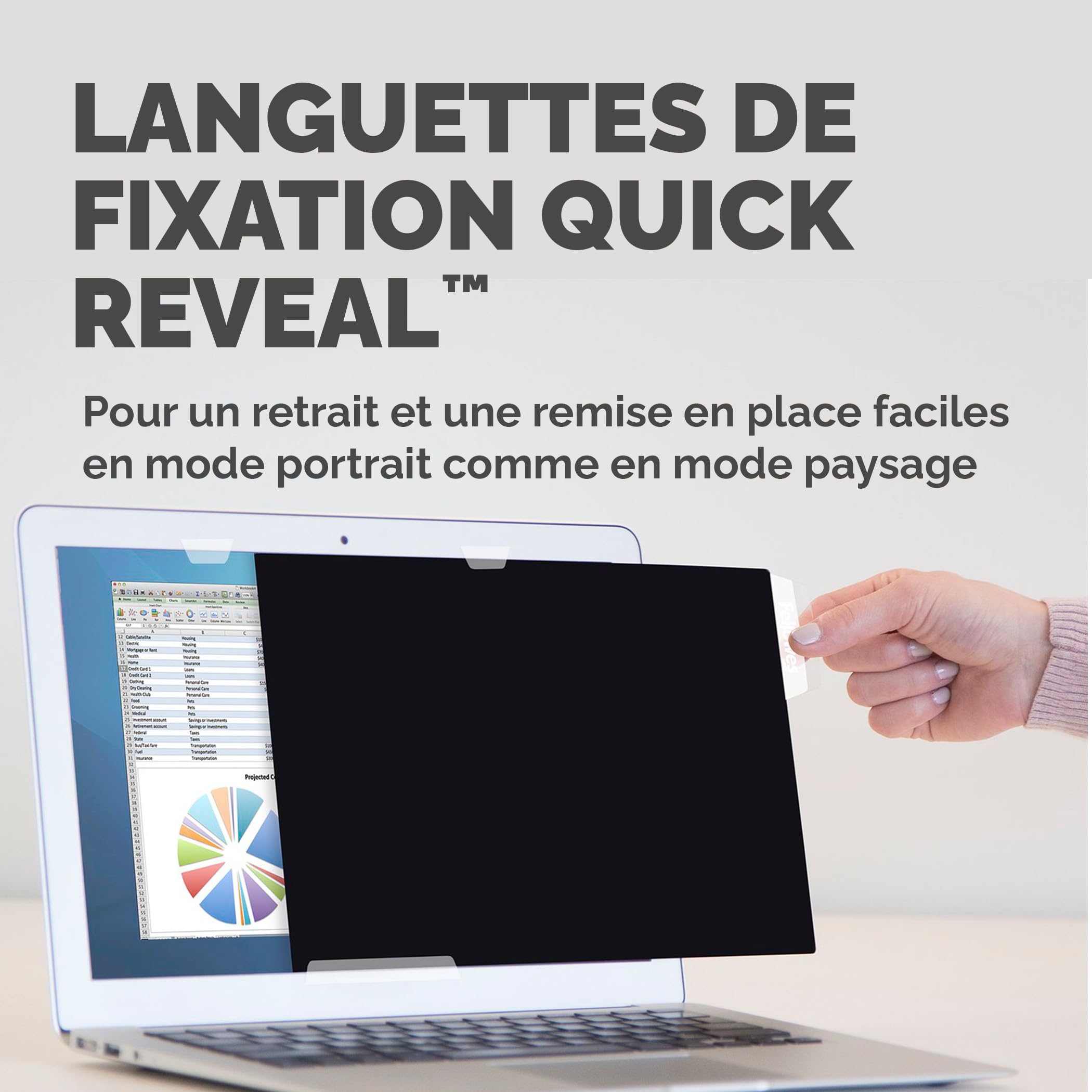 FELLOWES FILTRE DE CONFIDENTIALITÉ PRIVASCREEN BLACKOUT - 160 POUCES DE LARGEUR 16:11