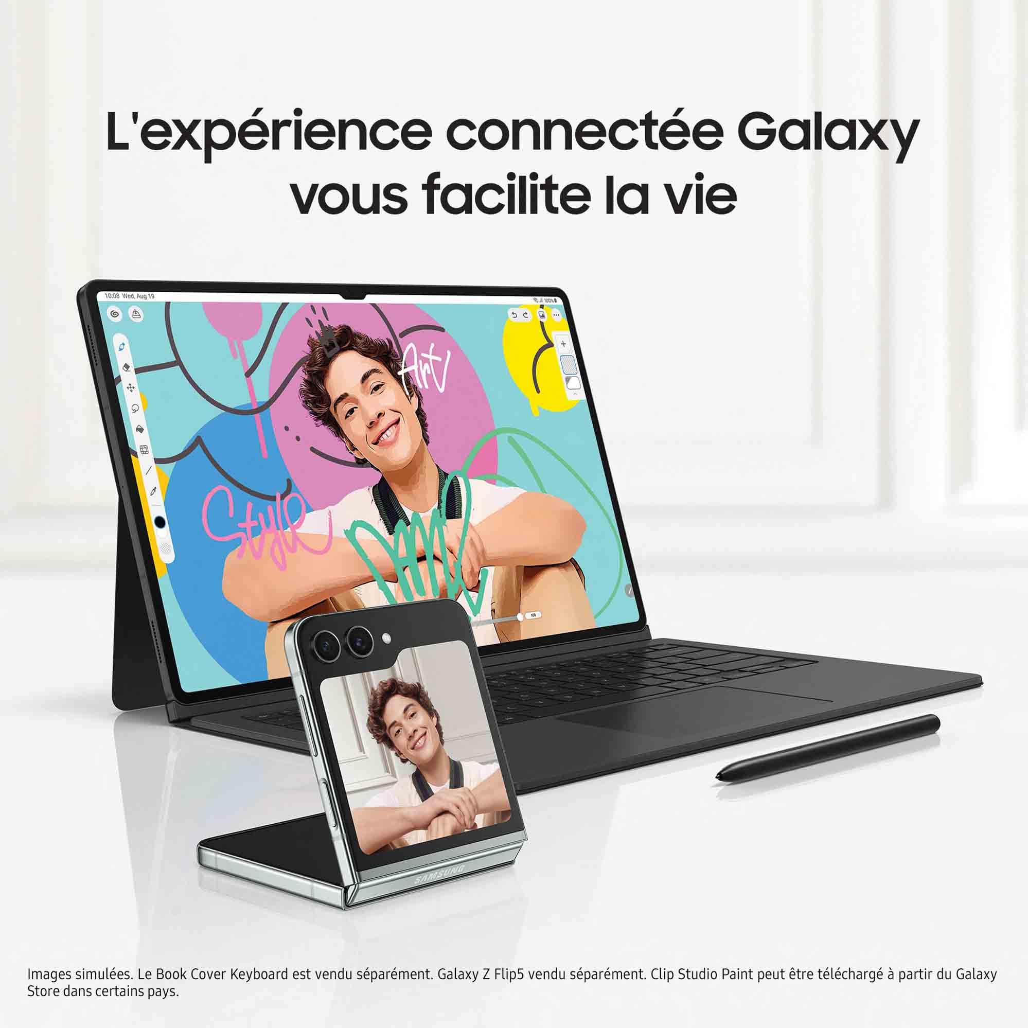"Samsung Galaxy Tab S9 SM-X710N Snapdragon 128 Go 27,9 cm (11"") 8 Go Wi-Fi 6 (802.11ax) Android 13 Graphite"