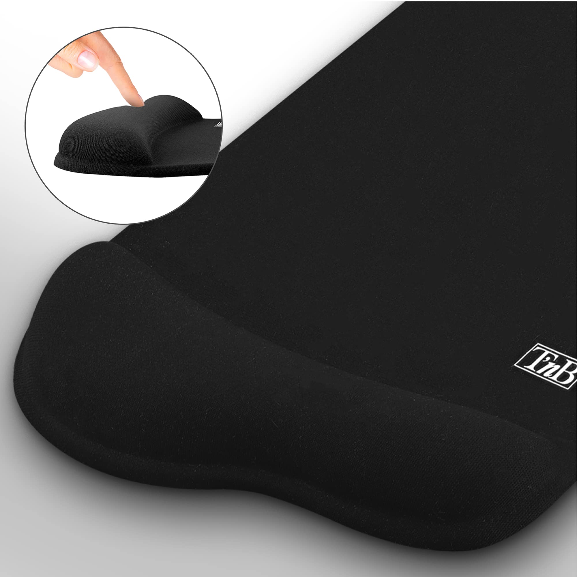 TNB ERGO-DESIGN Gel System Mouse Pad With Wrist Rest Conforms To The Shape Of The Wrist And The Palm Of The Hand