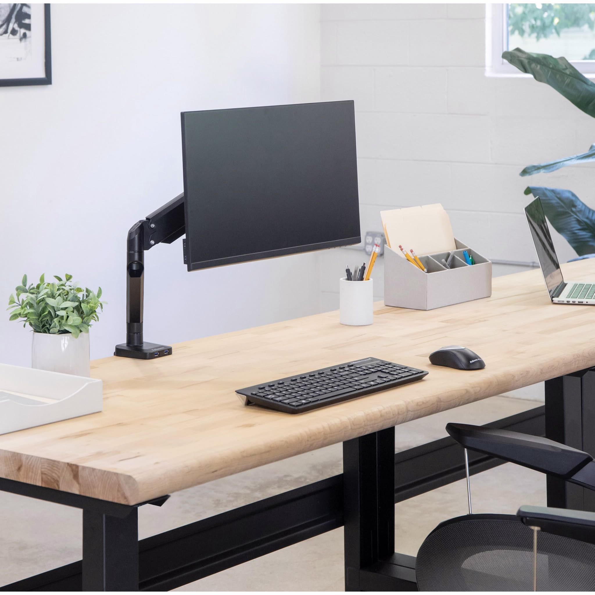 FELLOWES PLATINUM SERIES SINGLE MONITOR ARM
