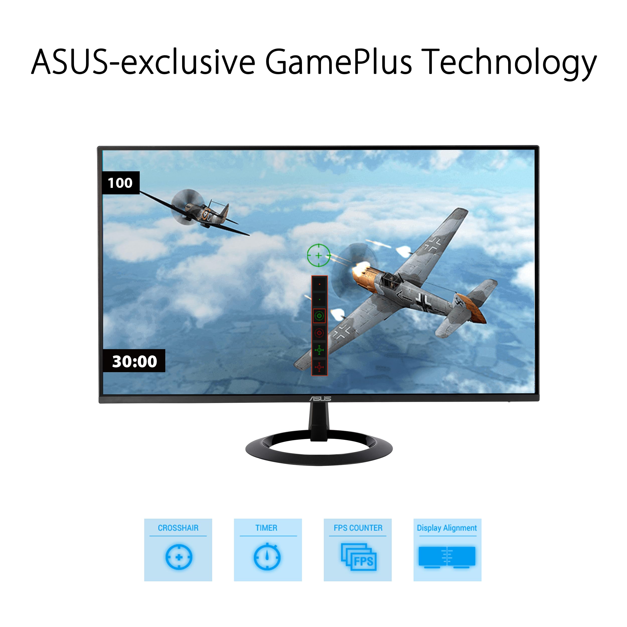 "ASUS VZ24EHF écran plat de PC 60,5 cm (23.8"") 1920 x 1080 pixels Full HD LCD Noir"