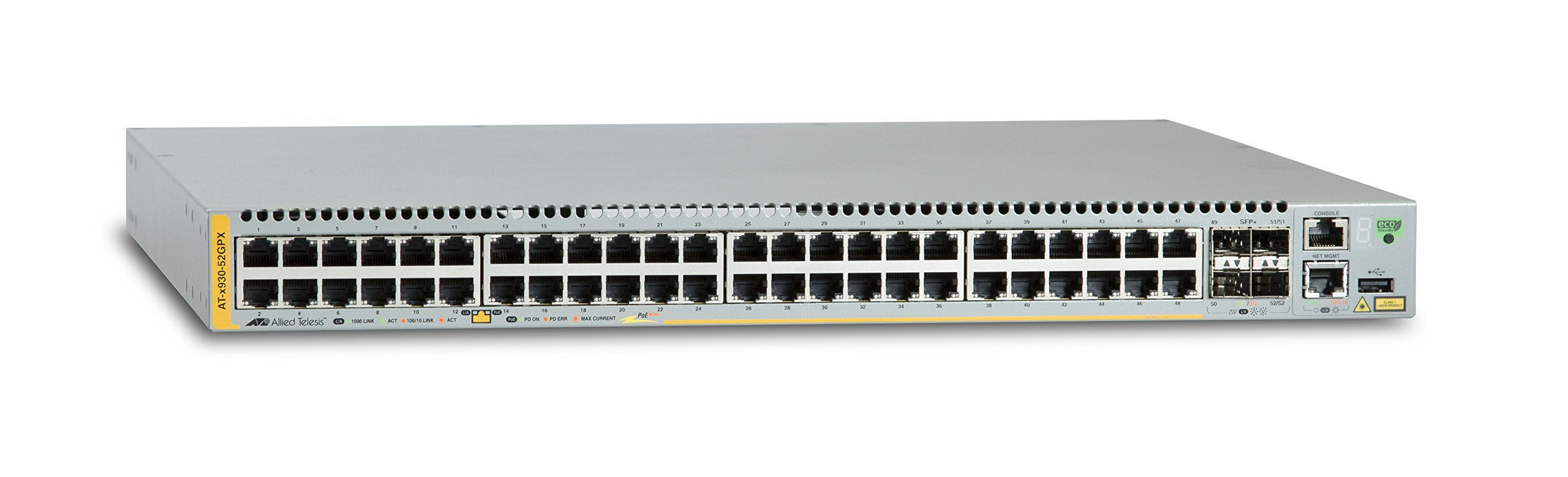 Switch Stack L3 Adv 48x10/100/ 1000TX PoE+, 4xSFP+, sans ali