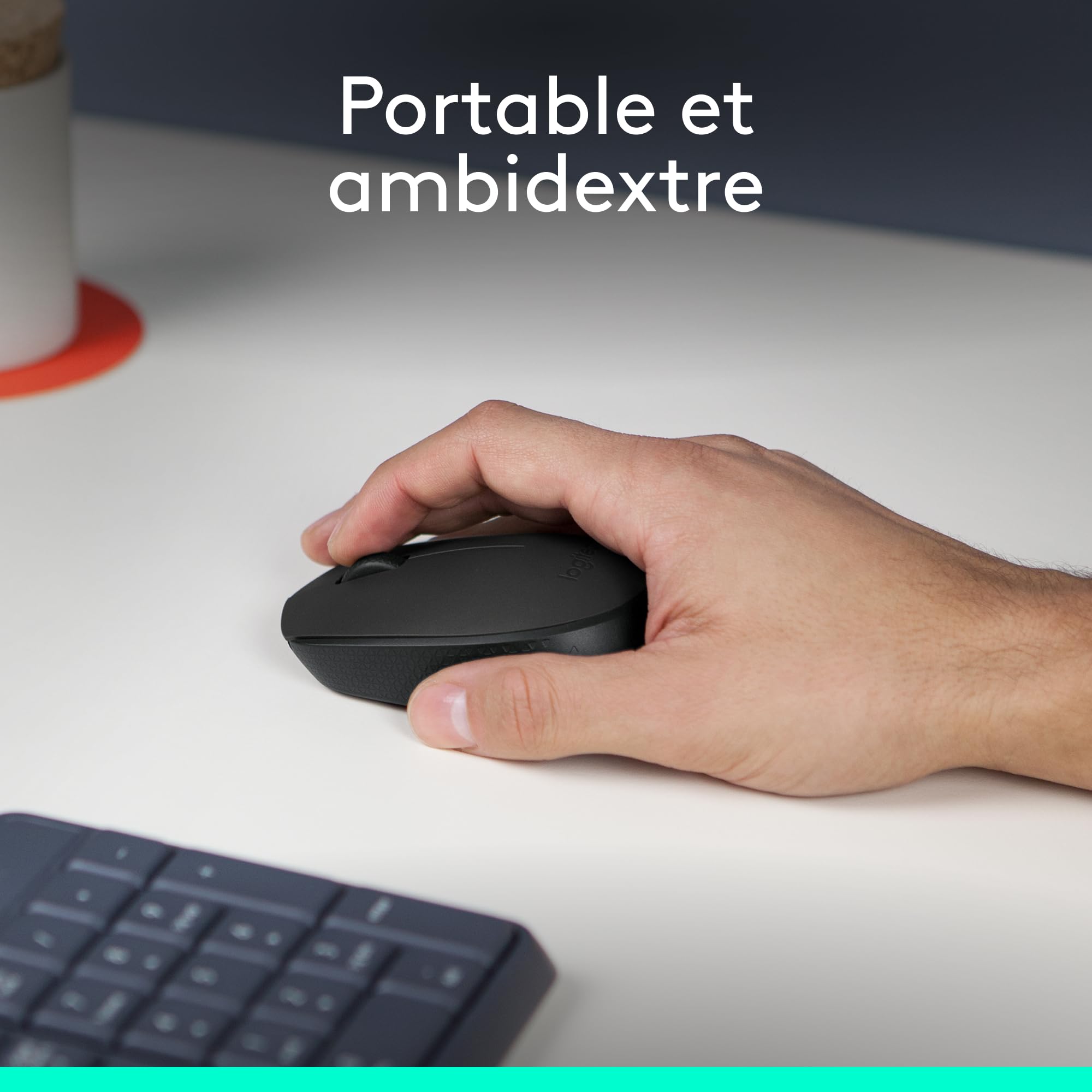 LOGITECH M171 Mouse right and left-handed wireless 2.4 GHz USB wireless receiver black